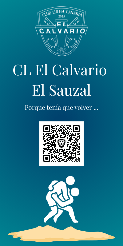 CL_CALVARIO_BANNER_QR_V Banner CL El Calvario El Sauzal Vertical